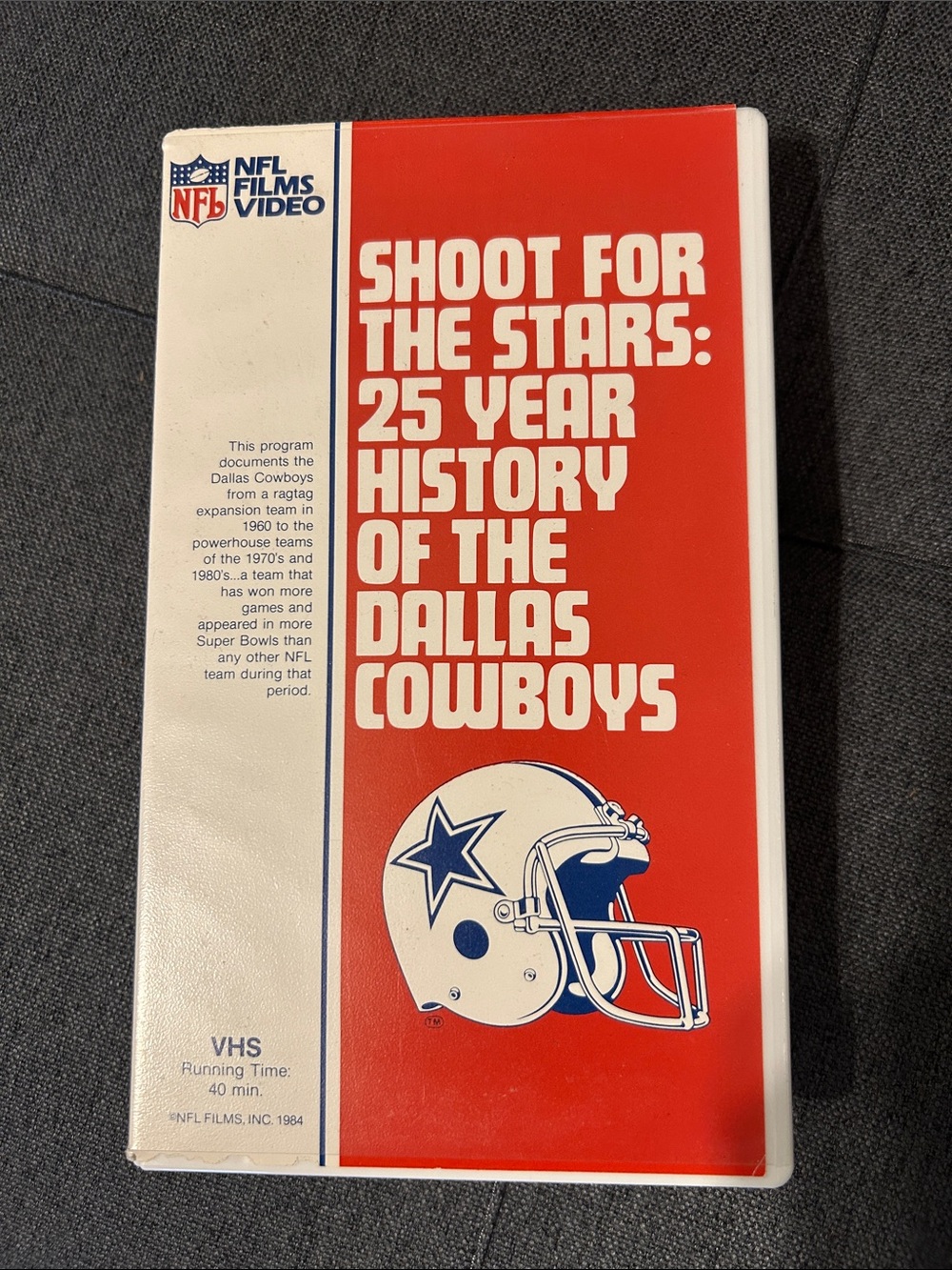 Dallas Cowboys 25 year beginning history VHS